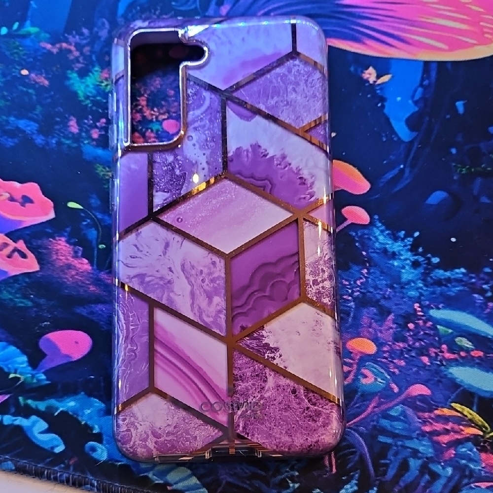 Purple Geometric Phone Case